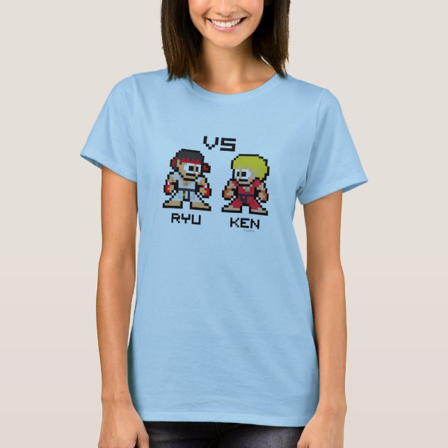 8bit Ryu VS Ken T-Shirt (Front)
