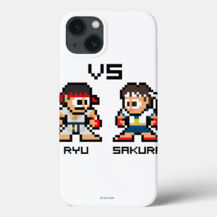 8bit Ryu VS Sakura iPhone 13 Case
