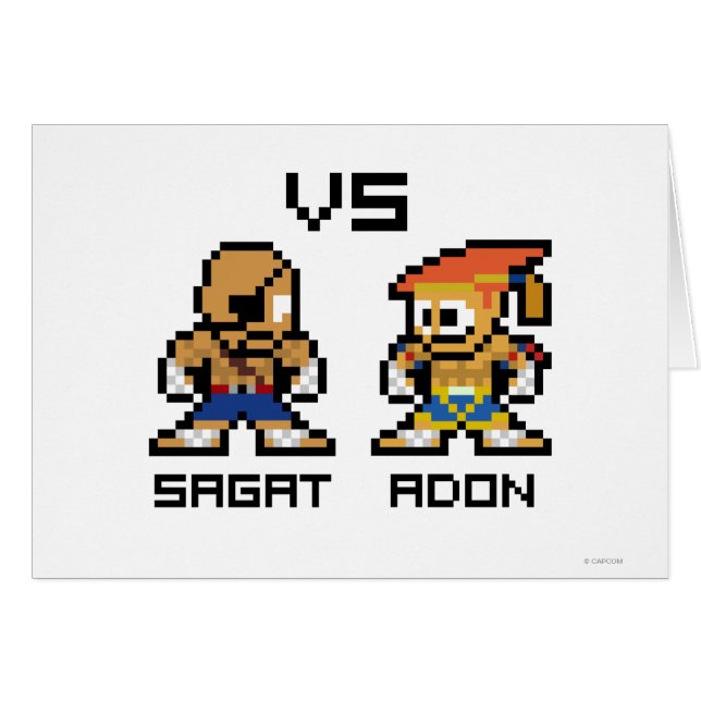8bit Sagat VS Adon (Front Horizontal)