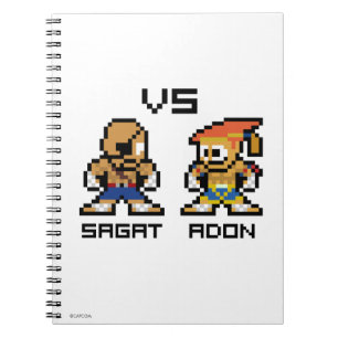8bit Sagat VS Adon Notebook