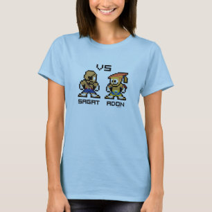 8bit Sagat VS Adon T-Shirt