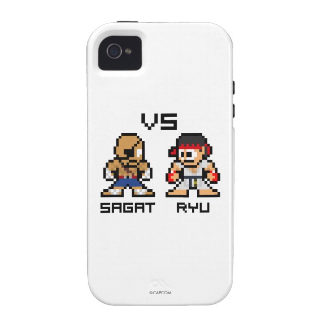 8bit Sagat VS Ryu Case-Mate iPhone Case (Back)