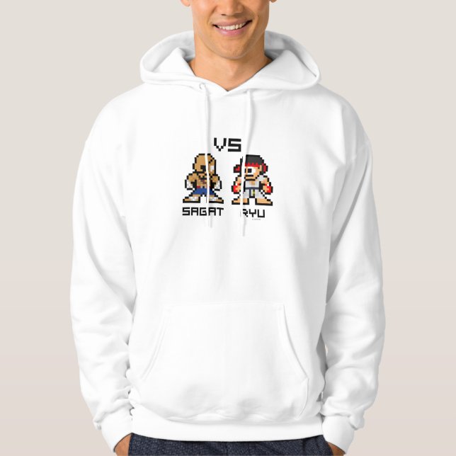 8bit Sagat VS Ryu Hoodie (Front)