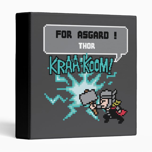 8Bit Thor Attack - For Asgard! Binder (Front/Spine)
