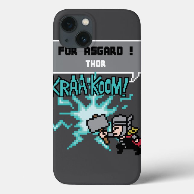 8Bit Thor Attack - For Asgard! Case-Mate iPhone Case (Back)
