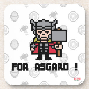 8Bit Thor - For Asgard! Coaster