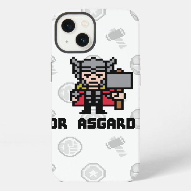 8Bit Thor - For Asgard! iPhone Case (Back)