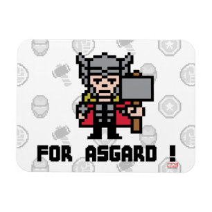 8Bit Thor - For Asgard! Magnet
