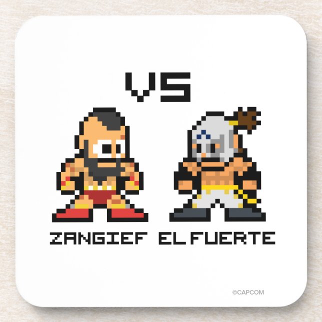 8bit Zangief VS El Fuerte Coaster (Front)