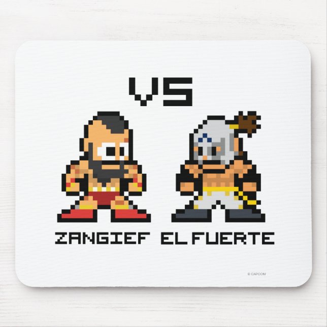 8bit Zangief VS El Fuerte Mouse Pad (Front)