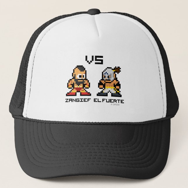 8bit Zangief VS El Fuerte Trucker Hat (Front)