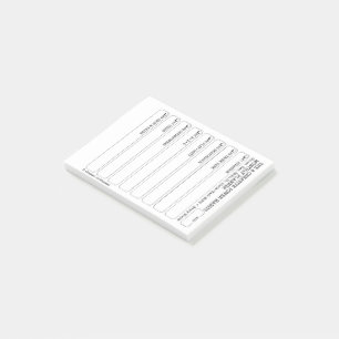 8CPH Mois Planner Tracker Post-it Pad