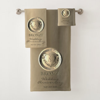 8e, 19e anniversaire Mariage Médaillon de bronze B