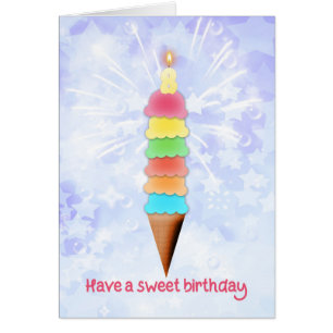 8e anniversaire Crème glacée géante