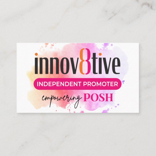 8e Posh carte de remerciements (Dos)