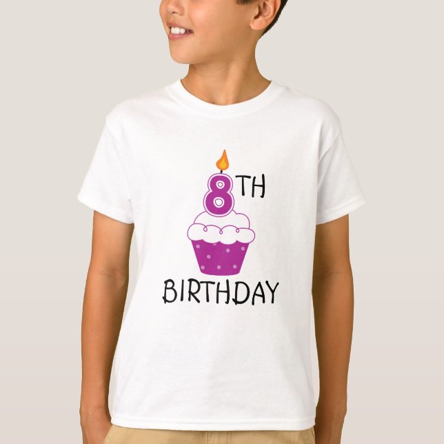 8ème L'anniversaire badine le T-shirt (Devant)