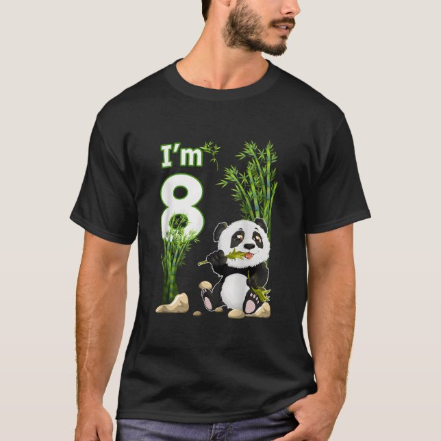 8Th 8 Py Animal Panda T-Shirt (Front)