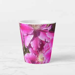 8th Anniversary, Clematis Latte Mug