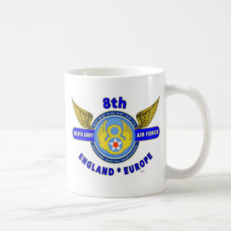 8TH ARMY AIR FORCE "ARMY AIR CORPS" WW II COFFEE MUG