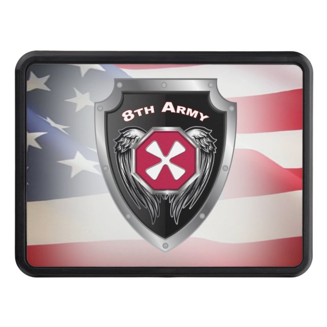 8th Army Customized Shield Hitch Cover (Front)