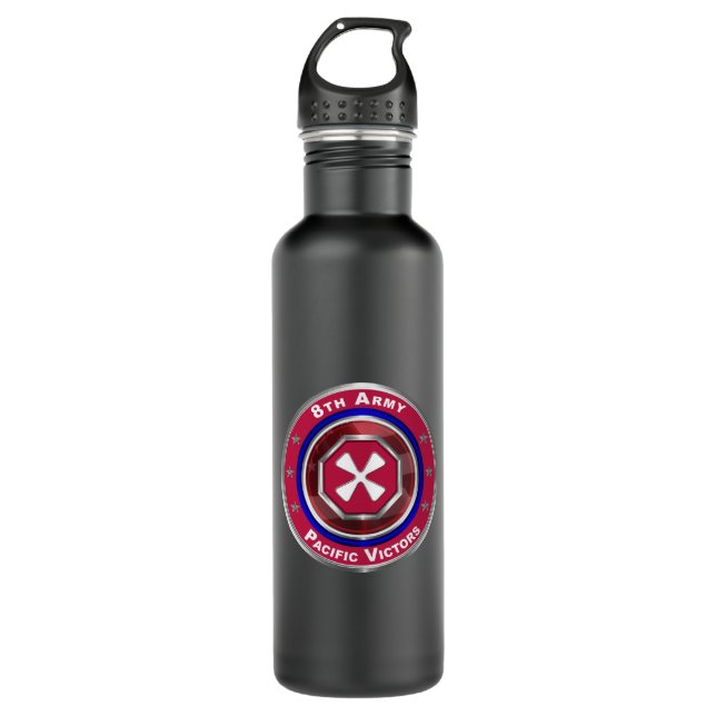 8th Army “Pacific Victors” 710 Ml Water Bottle (Front)