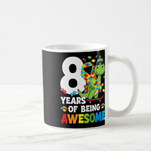 8th Autism Birthday Party Eight Year Old Autistic  Coffee Mug