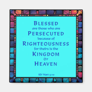 8th Beatitude from Jesus' Sermon on the Mount Magnet