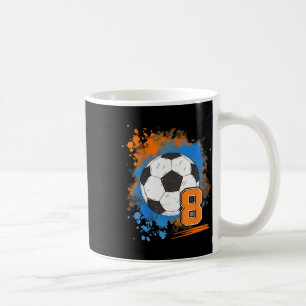8th Birthday 8 Years Old Soccer Ll  Coffee Mug