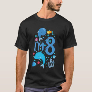 8th birthday Aquarium Fish lover 8 Year Old Sea Pa T-Shirt