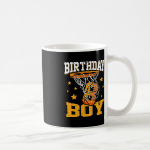 8th Birthday Basketball Boy 8 Year Old Basketball  Coffee Mug