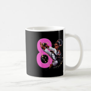 8th Birthday Black Girl Martial Arts Party Taekwon Coffee Mug