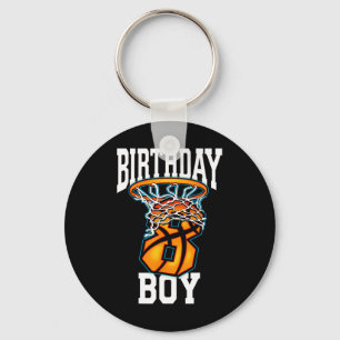 8th Birthday Bysketbyll 8 Years Old Kids Gift 1 Keychain
