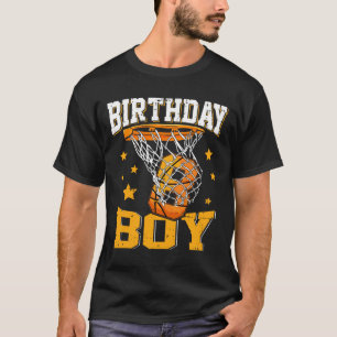 8th Birthday Bysketbyll Boy 8 Year Old Bysketbyll  T-Shirt