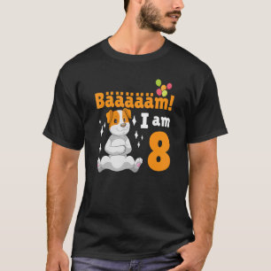 8th Birthday Dog Themed Birthday Party 8 Years Old T-Shirt