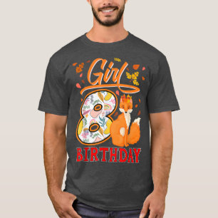 8th Birthday Fo Girl Lover 8th Birthday Fo Zoo Wol T-Shirt