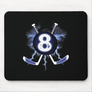 8th Birthday - Ice Hockey 8 years old gift Mouse Pad