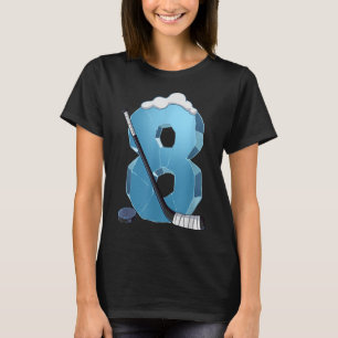8th Birthday Ice Hockey T-shirt.png T-Shirt