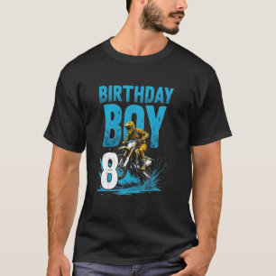 8th Birthday Motocross Thrill T-Shirt