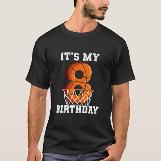 8th Birthday Sketll  T-Shirt (Front)