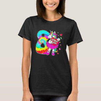 8th Birthday Unicorn For Girls Age 8 Tie Dye Mothe T-Shirt