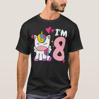 8th Birthday Unicorn T-Shirt