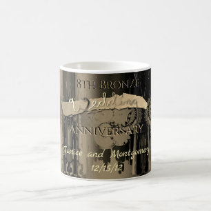 8th Bronze Wedding Anniversary Steampunk Coffee Mug