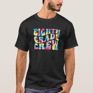 8th Eighth Grade Crew Teacher Back To School Retro T-Shirt