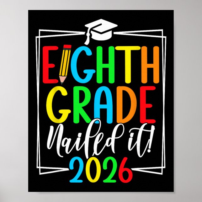 8th Grade 2026 Middle School Graduation _2  Poster (Front)