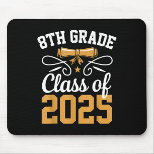 8th Grade Cl Of 2025 Graduate Student School Gradu Mouse Pad