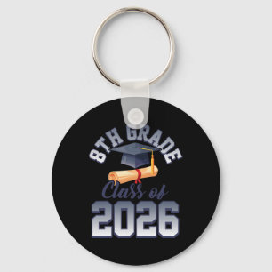 8th Grade Cl Of 2026 Graduation Keychain