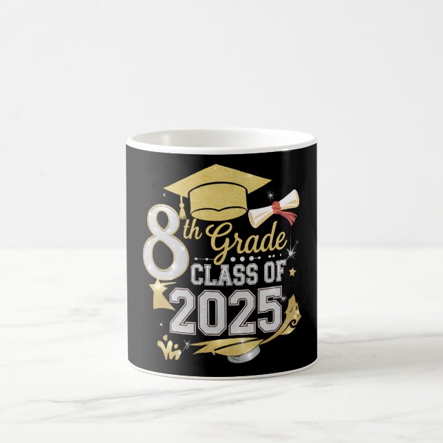 8th Grade Class Of 2025 Graduate Graduation Coffee Mug (Center)