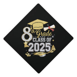 8th Grade Class Of 2025 Graduate Graduation Graduation Cap Topper