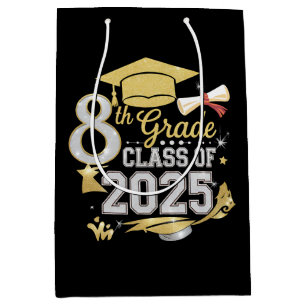 8th Grade Class Of 2025 Graduate Graduation Medium Gift Bag