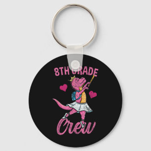 8th Grade Crew Ballet Back To School Girls Vintage Keychain